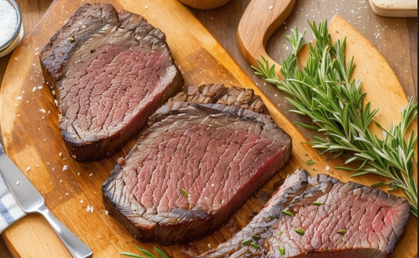 -A-perfectly-seared-beef-chuck-eye-steak-on-a-wooden-cutting-board.-The-steak-is-golden-brown-with-a-rich-char-on-the-edges-garnished-with-fresh-rosem.webp